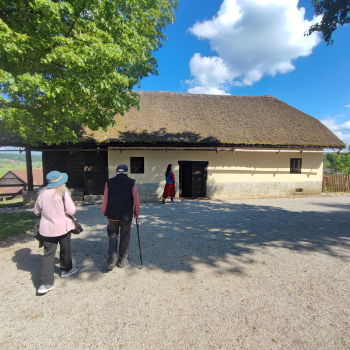 Guided ancestral tour discussing family history on site